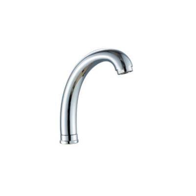 China Modern Bend Shape 7 Inch Kitchen Faucet Chrome Spout High Quality Hose for sale