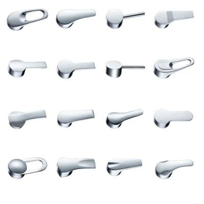 China Pakistan Turkey Modern Market Bathroom Kitchen Plating Chrome Faucet Accessories Zinc Alloy Handle for sale