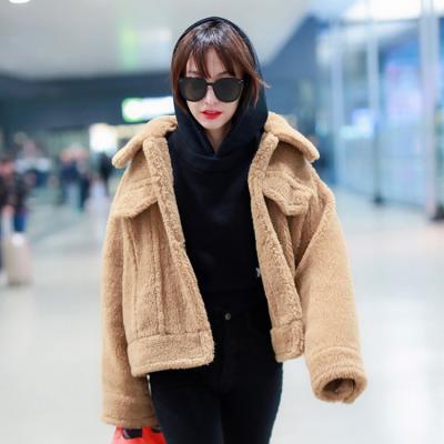 China 2022 New Autumn And Winter Thick Plush Wool Windproof Women's Lamb Short Coat for sale