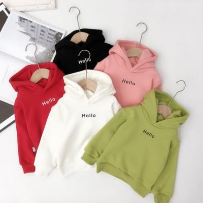 China High Quality Cotton QUICK DRY Logo Custom Kids Spring Autumn Kids Solid Color Unisex Hoodie for sale