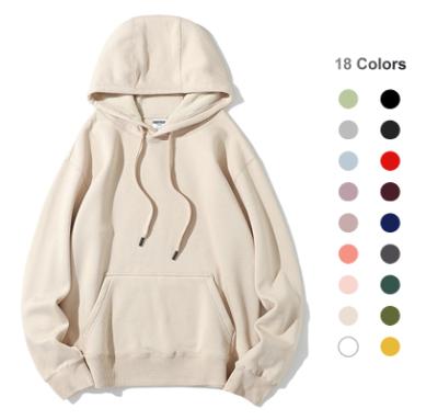 China Premium Quality 18 Colors 350gsm Pullover Anti-wrinkle Unisex Heavy Fleece Hoodies Custom Hoodies For Movement for sale