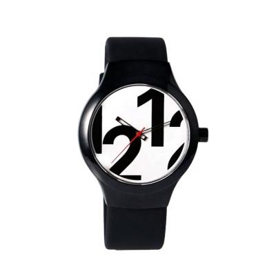 China Custom Water Resistant Plastic Case Silicone Band Watches For Boys for sale