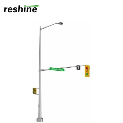 China Aluminum Alloy+PC Red Yellow Green Led Traffic Warning Light Traffic Light Signal Light With Poles for sale