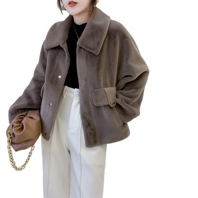 China Wholesale 2020 Ferret Fur Lapel Coat Manufacturer Mink Coat Women Young Style Anti-wrinkle new style winter new for sale