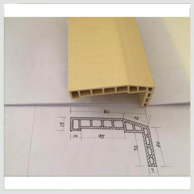 중국 흰개미 저항하는 WPC 내부 문틀 아키트레이브 불 평가된 베벨 가장자리 판매용