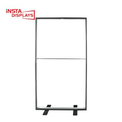 China Shopping Mall RTS 1000mm x 2450mm Portable Toolless Trolley Case Racing ABS Aluminum Photo Light Box for sale