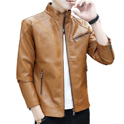 China Sustainable Genuine Leather Mens Fleece Jacket Leather Jacket Bomber Jacket Leather for sale