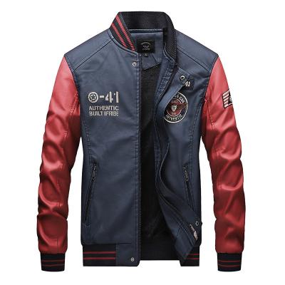 China 2020 Fashion Viable Style Bottle Cloth Men's Genuine Leather Jacket for sale