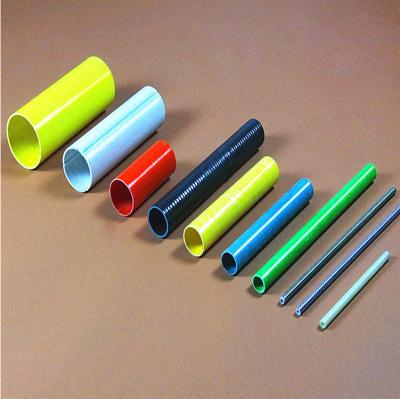 China Colourful Hollow Fiberglass Tube  Smooth Treatment Fiberglass Mortar Tube for sale