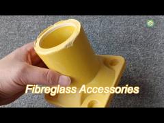 Yellow Frp Fiberglass Smc Handrail Base Frp Tube Construction Base Accessaries