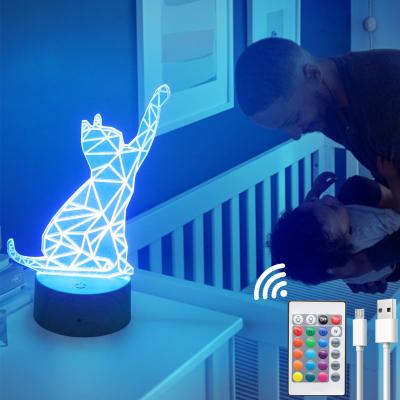 China LED night lamp base Christmas Halloween gift night light base DIY Acrylic RGB base Board Light for bedroom decorate for sale