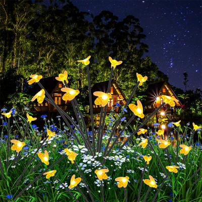 Chine Lumière de luciole de jardin d'abeille solaire 10 Led extérieur décoration de jardin solaire Lampes de lampe étanches Fluolie balançant des lumières à vendre