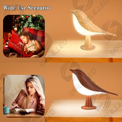 Chine Créatif Magpie aromathérapie LED voiture lumière décorative Chambre lit lit oiseau lumière de nuit chargeur lampe d'atmosphère tactile à vendre