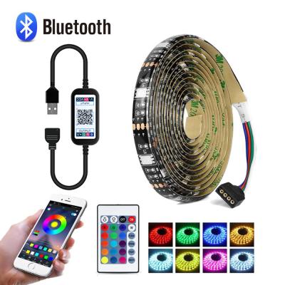 中国 2m USB 5V SMD5050 30leds/m RGB TV Backlight LED Strip with Wireless music Remote Controller 販売のため