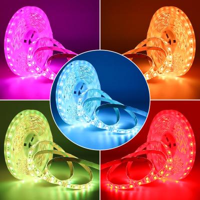 China DC 12V IP65 Waterdicht streeplamp RGB 5050 Flexibel LED-streeplicht voor decoratie Te koop