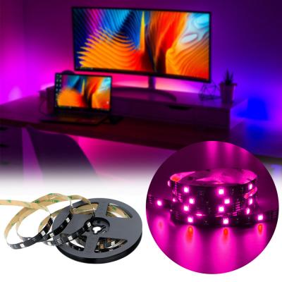 중국 5V TV 백그라운드 스트립 라이트 SMD5050 LED 1M/2M/5M 융통성 RGB 스트립 램프 가정용 판매용