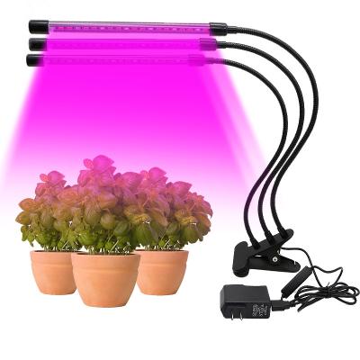 China Luz de crescimento LED três Head clip USB 5v luz vermelha azul 27W portátil interior 60LED luz de enchimento de plantas à venda