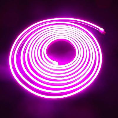 Chine 24V LED Silicone RGB Neon Strip Light IP67 imperméable à l'eau Flexible Neon plat Lumière à corde à vendre