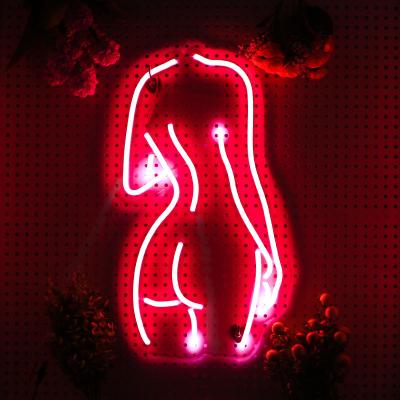 中国 Wall-mounted acrylic waterproof led custom body neon sign for bedroom 販売のため