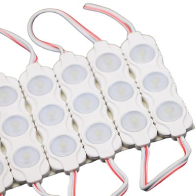 Cina 1.5W 12V moduli a LED 160 gradi 3 chip smd 2835 lente a LED ip65 modulo a LED impermeabile Luce per segnaletica in vendita