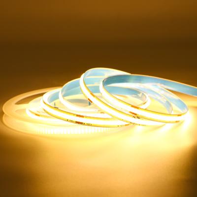 China 24V 308LEDs/M Streifenlampe 10MM Warmweiß 6000K Flexible COB LED Streifenlicht zu verkaufen