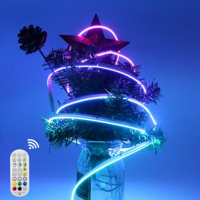 中国 24V側発射COBライトストライプ 柔軟性 幻想的な色フリースポット LED RGB Cob Light バー スマートリモコンストライプライト 販売のため