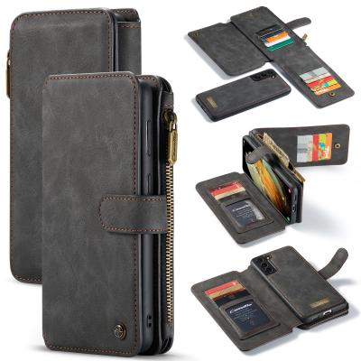 China 2021 Lady Purse Fashion Wallet Zipper Phone Case For Galaxy S21+ Ultra Leather Mobile Phone Al405 for sale