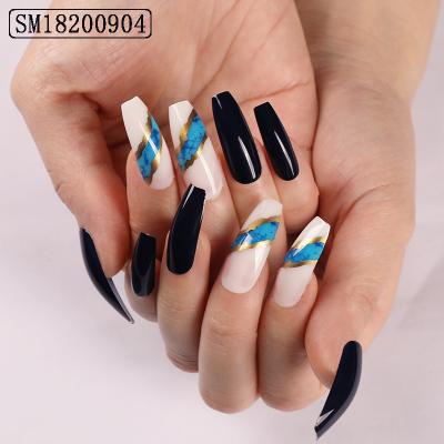 China 2021 Design Europe America Ballerina Girl Professional Custom Nail Tips Full Cover Nail Tips Press On Nails for sale