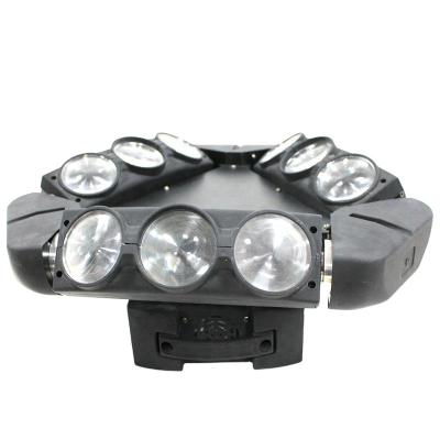 China Full 9 Eyes Nine Heads RGB /Bar/Dj/Wedding/Party Colorful Moving Beam Spider Moving Head Stage Light for sale