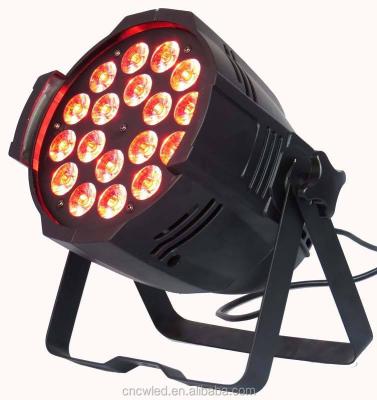 China Professional Club Disco DJ Bar Stage Lighting 18pc Led Par RGBW 4 in 1 CE DMX512 ROHS Ip33 Light COOL WHITE for sale