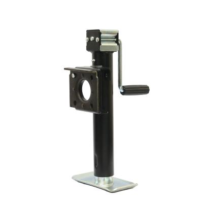 China Trailer Parts 2000lbs Weld-on Bracket Swivel Tongue Trailer Jack, Side Handle Type for sale