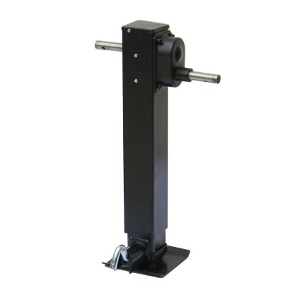 China Side Wind 12000lbs Support Capacity Two Speed Heavy Duty Square Tube Trailer Jack Truck Support Jack for sale