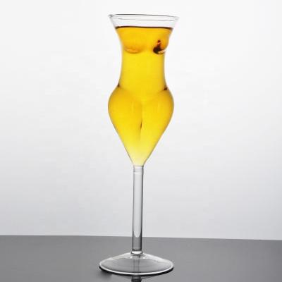 China Hot Selling Sexy Bar Party Kitchen Amazon Glass Cup Cocktail Accessories Drinking Sexy Female Body Woman Body Shape Wine Glass Goblet for sale