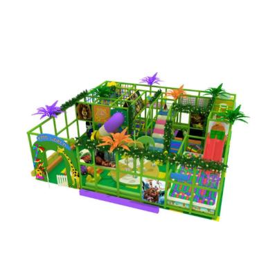 China Wholesale Indoor Commercial Amusement Playground Bouncer Soft Glass Kids Castle Forest Style Inflatables Slide Naughty for sale