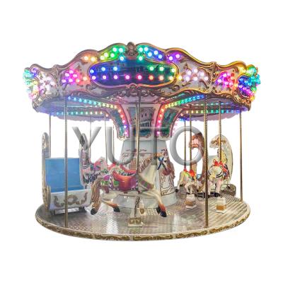 China Outdoor Amusement Park12 Seat Carousel|Factory Price Luxury Carnival Rides Merry Go Round Game For Sale YUTO-OC for sale