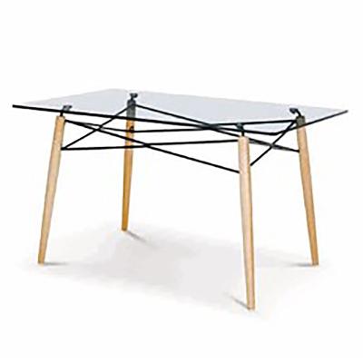 China Modern Dining Table Top Tempered Glass Dining Table Living Room Furniture Durable Glass Dining Tables for sale