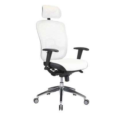 China Modern Mesh High Back Swivel Ergonomic Chair Rotating Office Chairs With Headrest for sale