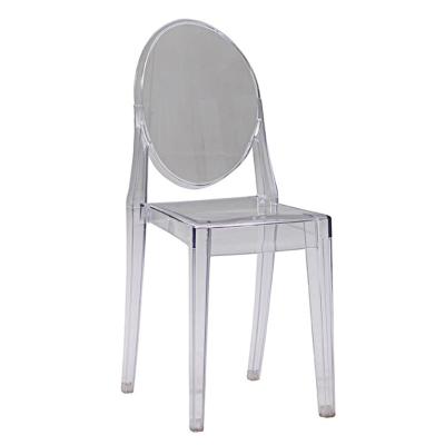 China European Modern Acrylic Chairs Hotel Style Transparent Crystal Dining Chair Acrylic Chairs for sale