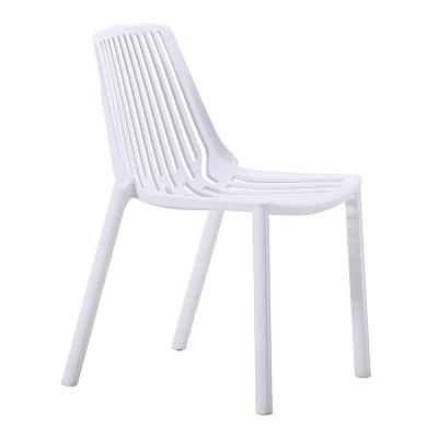 China New Popular Modern Cooling PP Chair Restaurant Plastic Online Dining Chair Outdoor for sale