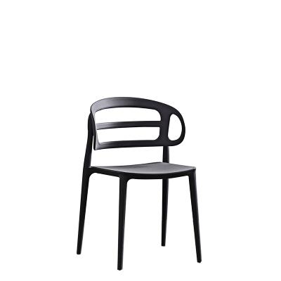 China Fashion Dining Plastic Chair Outdoor Stackable Plastic Chairs PP Modern Cafe Chair for sale