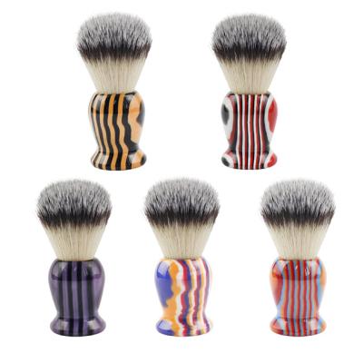 China Resin Face Shaving Material Shaving Brush Personality Soft Hair Beard Brush Men's Facial Shaving Tool for sale