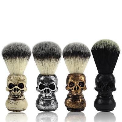 China Customizable Skull Skull Beard Care Cleaning Beard Brush Men's Shaving Brush Shaving Kit for sale