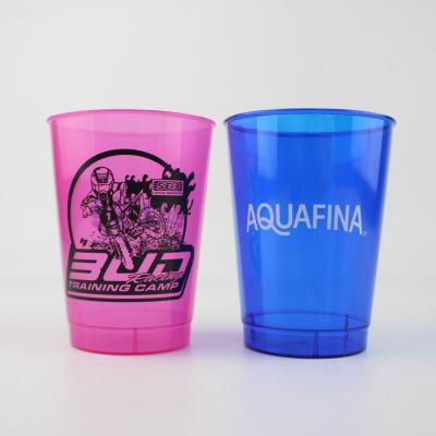 China Disposable Party Essentials 10-Ounce Party Cups / Hard Plastic Tumblers, Assorted Neon for sale