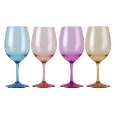 China Lily's Home 200ml plastic wine glasses eco-friendly, made of shatterproof, PS plastic ideal for indoor and outdoor use, reusable for sale