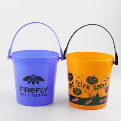 China Hot Sale 32oz Sustainable Cheap Price Halloween Plastic Punch Drinking Buckets for sale