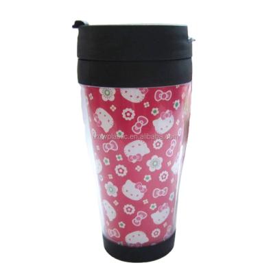 China 2015 Plastic Take Out Style Coffee Used Plastic Cup Coffee Tumbler for sale