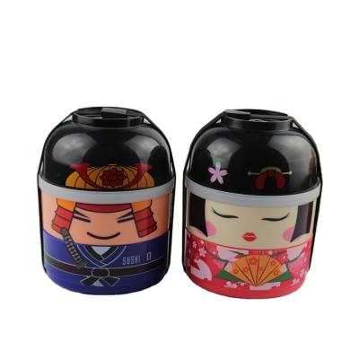 China Japanese Geisha Doll Lunch Bento Boxes from JapanBargain Freshness Storage for sale