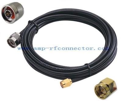 China WIFI ANTENNA CABLE RF cable assembly / jumper cable N male to SMA male for CABLE wifi LMR195 LMR200 for sale