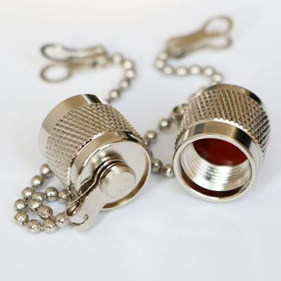 China High Quality Waterproof Male Metal RF Anti TNC Dust Plug For RF Connector With Chain for sale