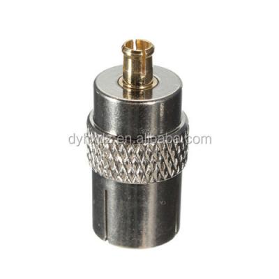 China RF MCX IEC DVB-T TV PAL Female Jack To Male Plug RF Adapter Connector for sale